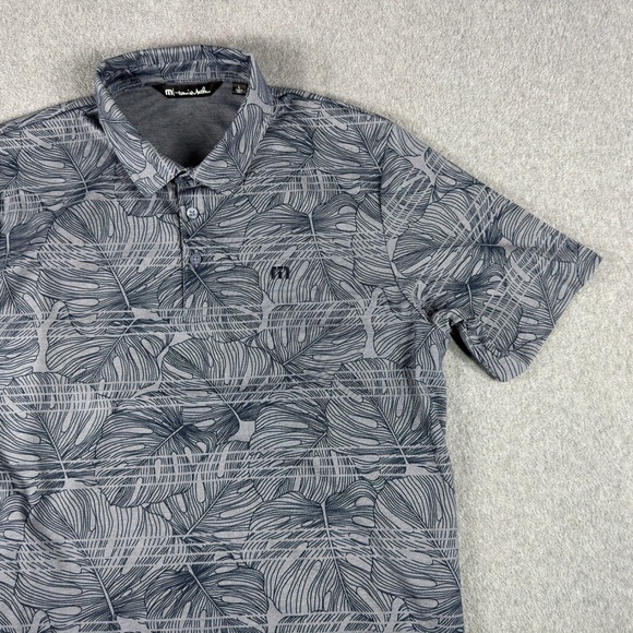 Travis Mathew Other - Travis Mathew Polo Shirt Mens L Blue Navy Floral Performance Pima Cotton